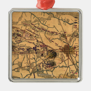 Battle of Gettysburg 14 Metal Tree Decoration