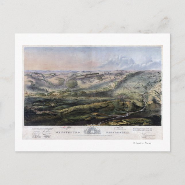 Battle of Gettysburg 2 Postcard (Front)