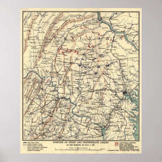 Battle of Gettysburg 5 Poster (Front)