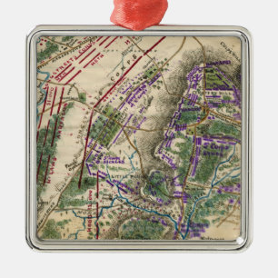 Battle of Gettysburg 8 Metal Tree Decoration