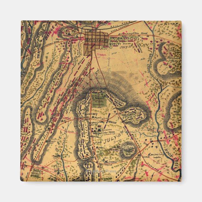 Battle of Gettysburg Magnet (Front)