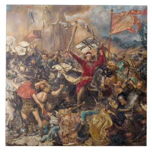 Battle of Grunwald (Mediaeval Military Scene) (War Ceramic Tile