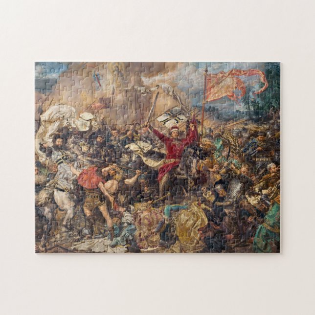 Battle of Grunwald (Mediaeval Military Scene) (War Jigsaw Puzzle (Horizontal)