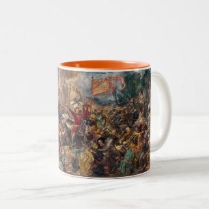 Battle of Grunwald (Medieval Military Scene) (War) Two-Tone Coffee Mug