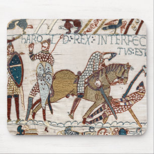 Battle of Hastings- Bayeux Tapestry King Harold Mouse Pad