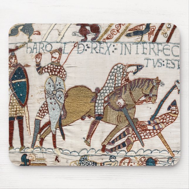 Battle of Hastings- Bayeux Tapestry King Harold Mouse Pad (Front)