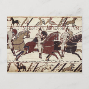 Battle of Hastings - Norman knights Postcard