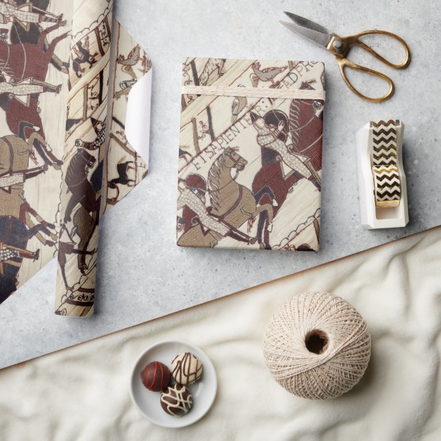Battle of Hastings - Norman knights Wrapping Paper (Crafts)