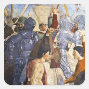 BATTLE OF HERACLIUS by Piero Della Francesca Square Sticker