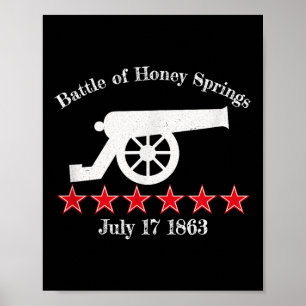 Battle Of Honey Springs Civil Battles War Cannon R Poster