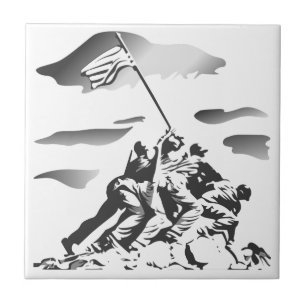 Battle of Iwo Jima Ceramic Tile