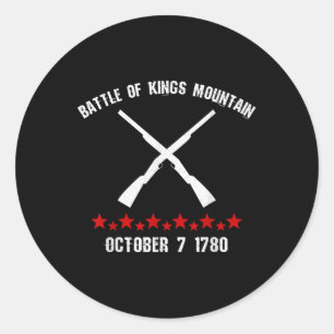 Battle Of Kings Mountain Revolutionary War 1780 Re Classic Round Sticker