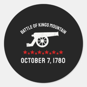 Battle Of Kings Mountain Revolutionary War Revolut Classic Round Sticker