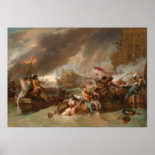 Battle of La Hogue - Benjamin West Fine Art Poster