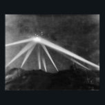 Battle of LA Photo Poster<br><div class="desc">Enlarged and Enhanced Image of The Battle of Los Angeles, also known as The Great Los Angeles Air Raid, is the name given by contemporary sources to the rumoured enemy attack and subsequent anti-aircraft artillery barrage which took place from late February 24 to early February 25, 1942 over Los Angeles,...</div>