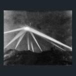 Battle of LA Photo Poster<br><div class="desc">Enlarged and Enhanced Image of The Battle of Los Angeles, also known as The Great Los Angeles Air Raid, is the name given by contemporary sources to the rumoured enemy attack and subsequent anti-aircraft artillery barrage which took place from late February 24 to early February 25, 1942 over Los Angeles,...</div>