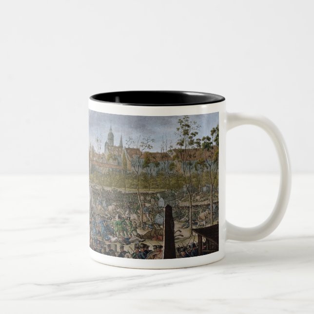 Battle of Leipzig, 19th October 1813 Two-Tone Coffee Mug (Right)