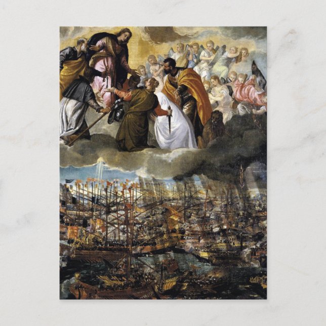 Battle of Lepanto by Paolo Veronese Postcard (Front)