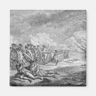 Battle of Lexington,from 'Recueil d'Estampes' Magnet
