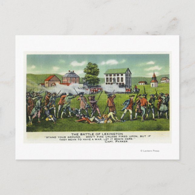 Battle of Lexington Scene Postcard (Front)