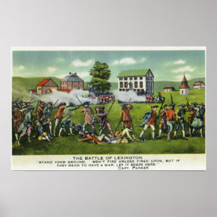 Battle of Lexington Scene Poster