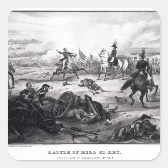 Battle of Mill El Rey Square Sticker (Front)