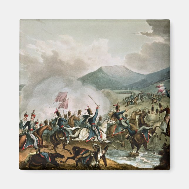 Battle of Morales,engraved by Thomas Sutherland Magnet (Front)