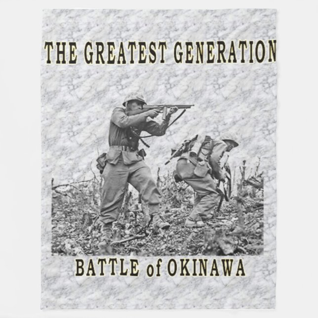 BATTLE of OKINAWA Fleece Blankets (Front)