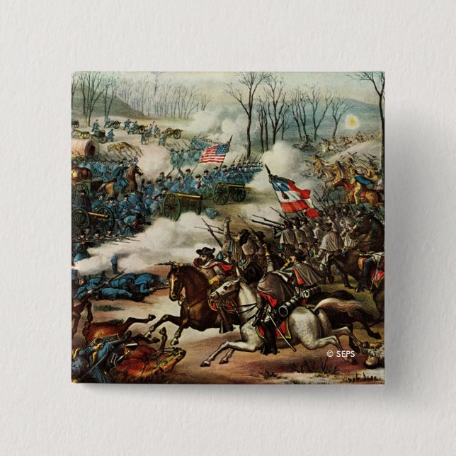 Battle of Pea Ridge 15 Cm Square Badge (Front)