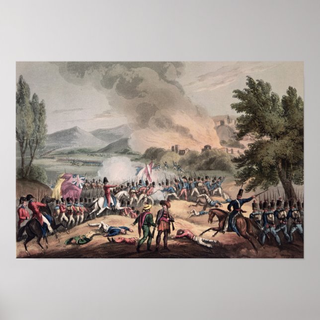 Battle of Pombal, engraved by Thomas Sutherland Poster (Front)