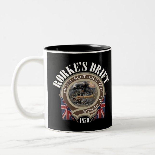 Battle of Rorke's Drift 1879 Two-Tone Coffee Mug (Left)