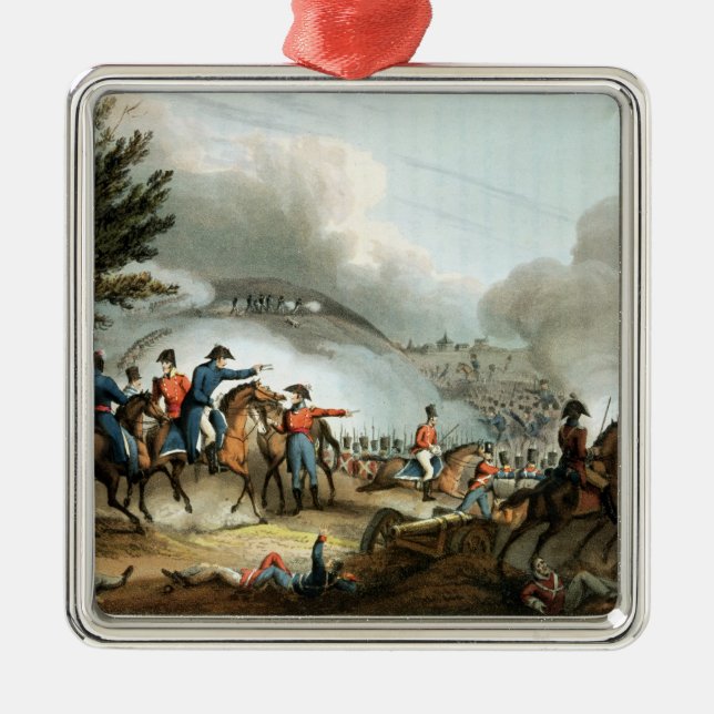 Battle of Salamanca,etched by J. Clarke Metal Tree Decoration (Front)
