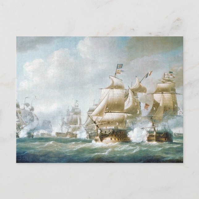 Battle of Santo Domingo 1800s Postcard (Front)