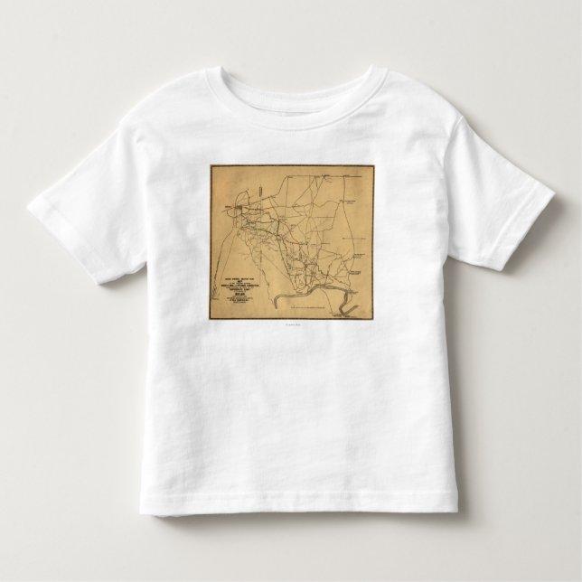 Battle of Shiloh - Civil War Panoramic Map 2 Toddler T-Shirt (Front)