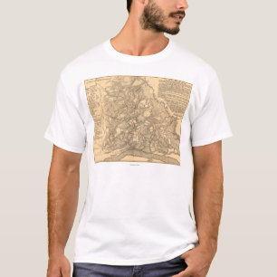 Battle of Shiloh - Civil War Panoramic Map 3 T-Shirt