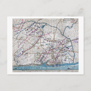 Battle of Shiloh - Civil War Panoramic Map Postcard