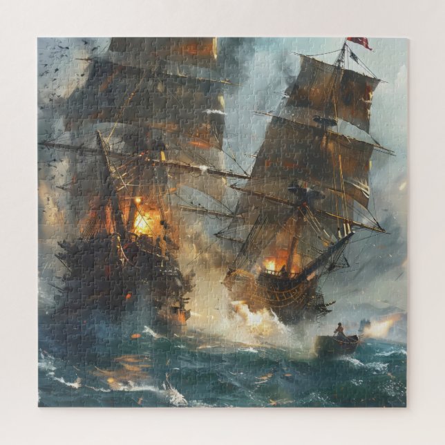 Battle of Ships Jigsaw Puzzle (Vertical)
