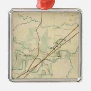 Battle of Stones River - Civil War Panoramic Metal Ornament