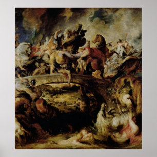 Battle of the Amazons and Greeks , c.1617 Poster