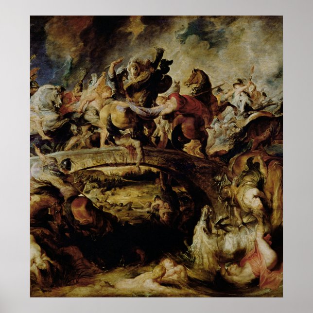 Battle of the Amazons and Greeks , c.1617 Poster (Front)