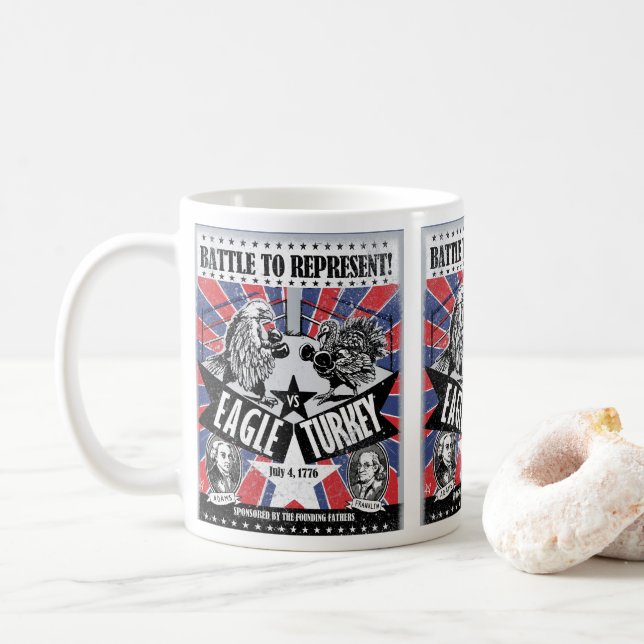 Battle of the Birds Coffee Mug (With Donut)