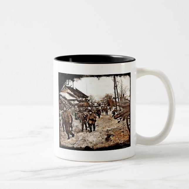 Battle of the Bulge Recon Two-Tone Coffee Mug (Right)