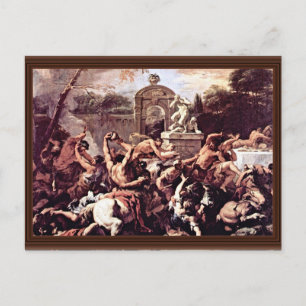 Battle Of The Centaurs And Lapiths By Ricci Postcard