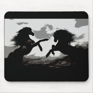 Battle of the Horses - Equine Art Mouse Pad