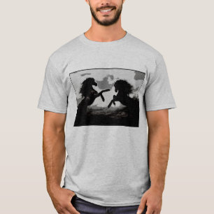 Battle of the Horses - Equine Art T-Shirt