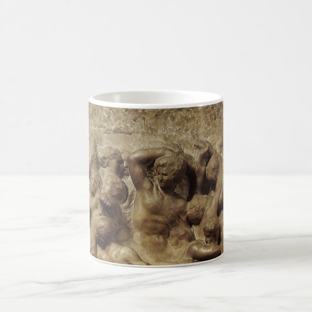 Battle of the Lapiths and Centaurs by Michelangelo Coffee Mug (Center)