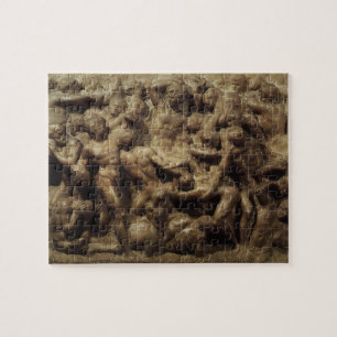 Battle of the Lapiths and Centaurs by Michelangelo Jigsaw Puzzle