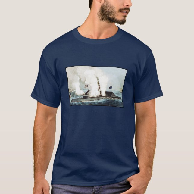 Battle of the Monitor and Merrimack T-Shirt (Front)