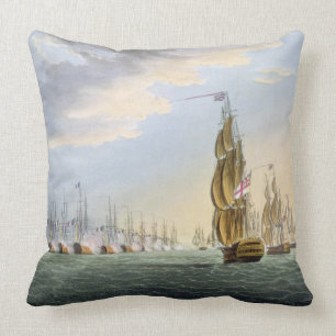 Battle of the Nile, August 1st 1798, engraved by T Cushion