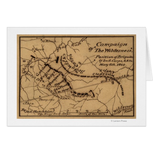 Battle of the Wilderness - Civil War Panoramic (Front Horizontal)